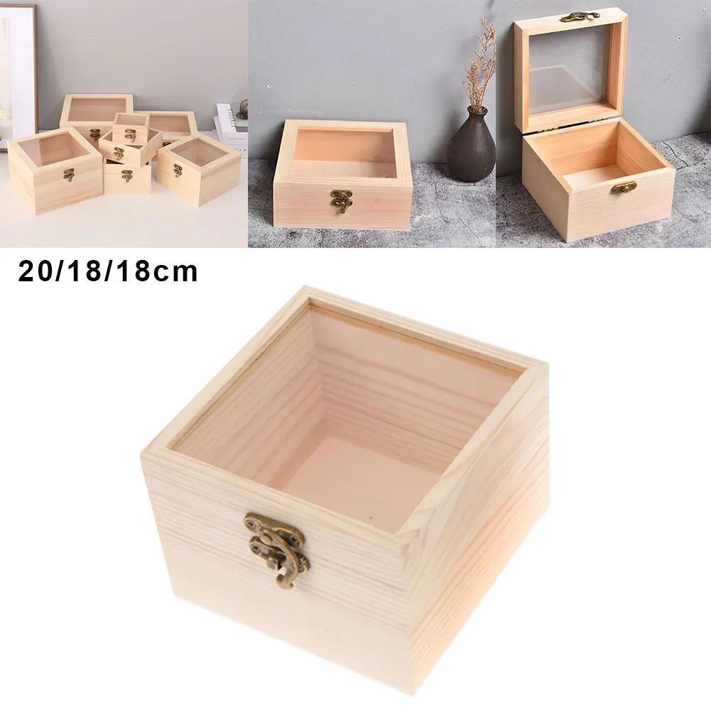 Wooden Square Hinged Storage Boxes Craft Gift Storage Container Dust Jewelry Box Home Supplies For Organizing And Storing
Wooden Square Hinged Storage Boxes Craft Gift Storage Container Dust Jewelry Box Home Supplies For Organizing And Storing