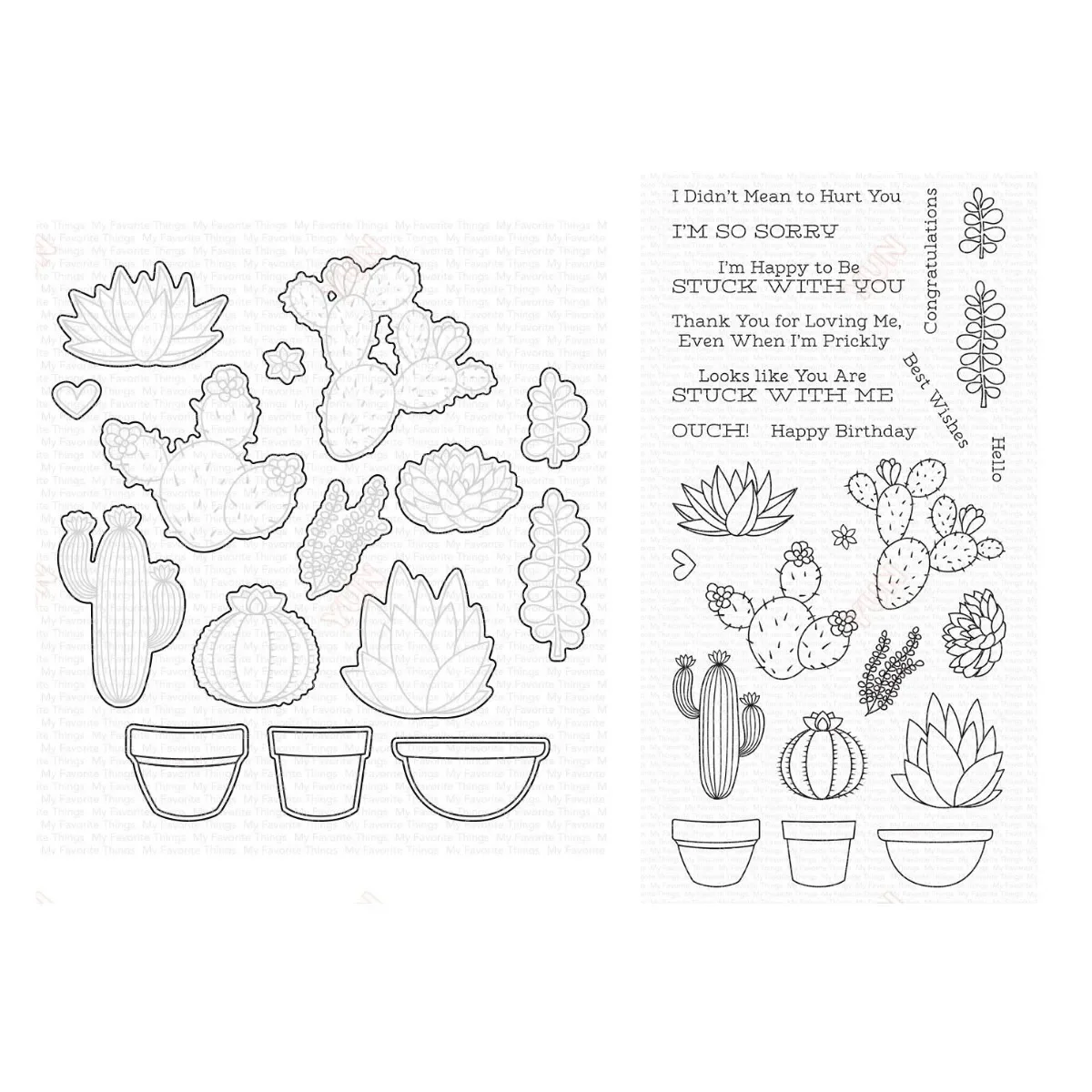 

Sweet Succulents 2024 New Metal Cutting Dies Scrapbook Decoration Stamps Stencils DIY Gift Card Craft Handmade Greeting Cards