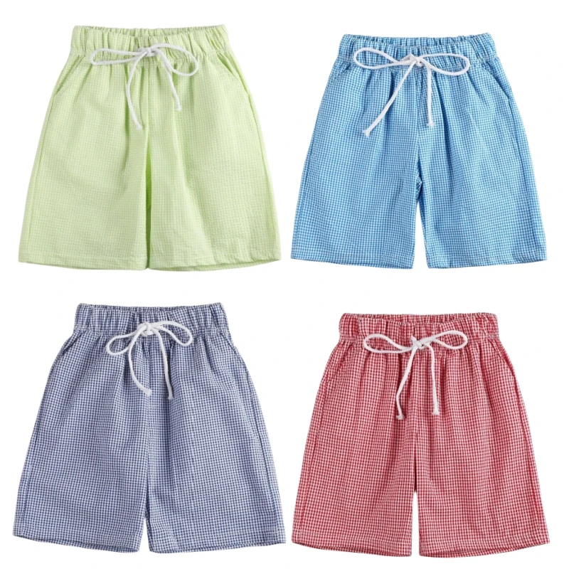 Ruffkids Seersucker Baby Kids Clothes Swim Trunks Summer 100% Cotton Short Plaid Drawstring Casual Beach Board Boys Shorts
Ruffkids Seersucker Baby Kids Clothes Swim Trunks Summer 100% Cotton Short Plaid Drawstring Casual Beach Board Boys Shorts