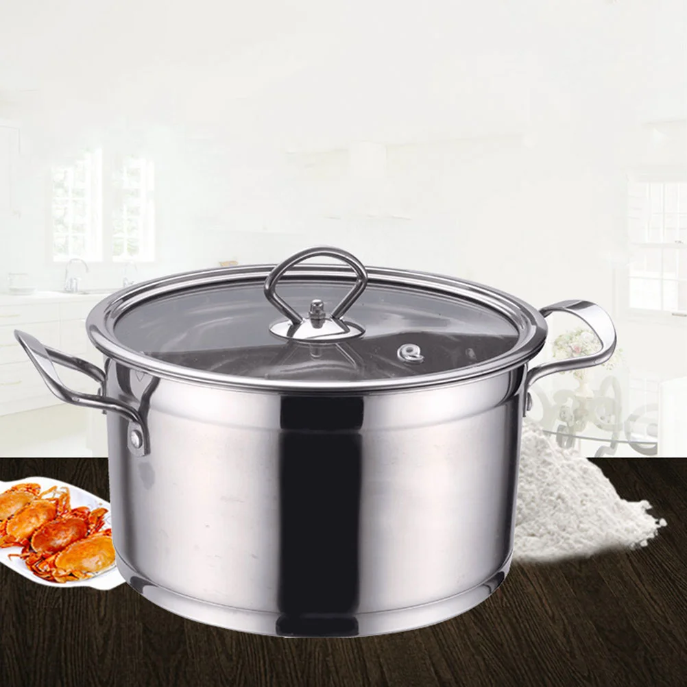 Portable Dual Handles Noodle Soup Pot Household Small Soup Flat Bottom Cooking Pot
Portable Dual Handles Noodle Soup Pot Household Small Soup Flat Bottom Cooking Pot