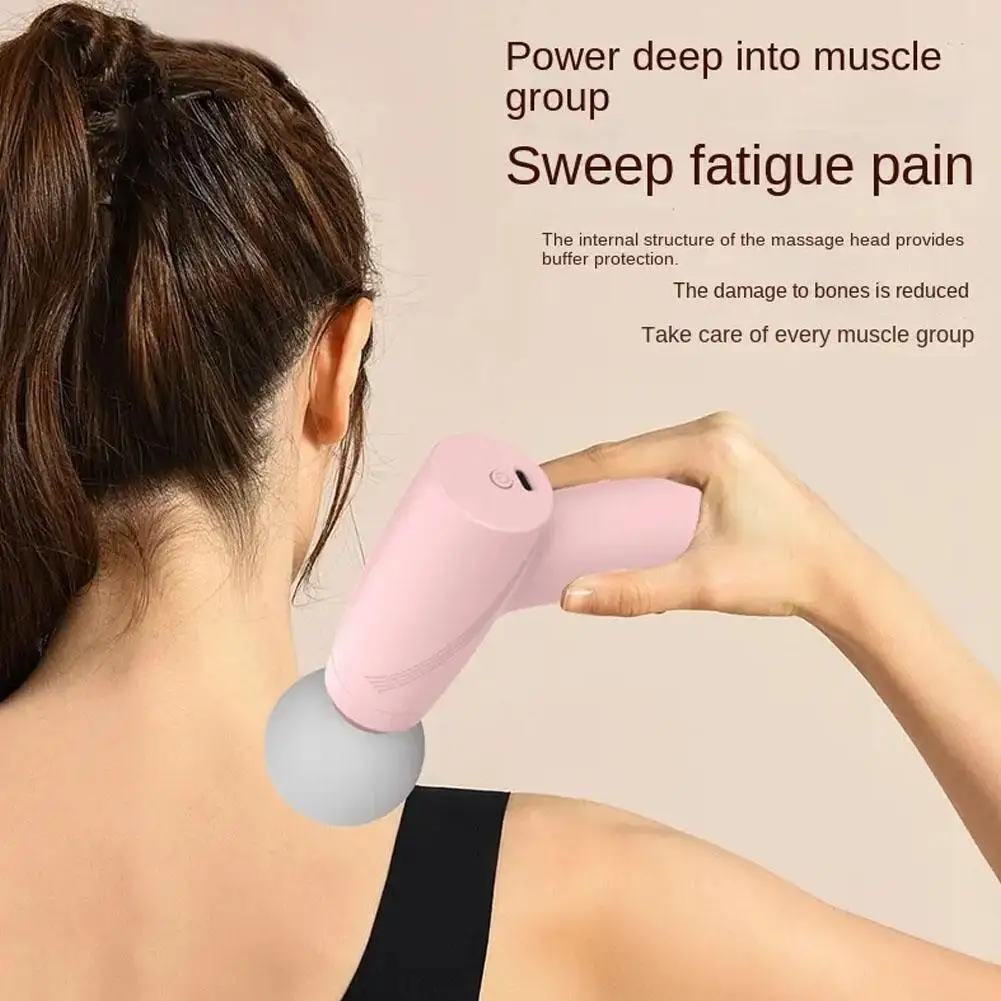 Mini odorde massage facial portable, machine de massage par vibration, relaxation musculaire, masseur de compression du cou et du dos, fitness 4