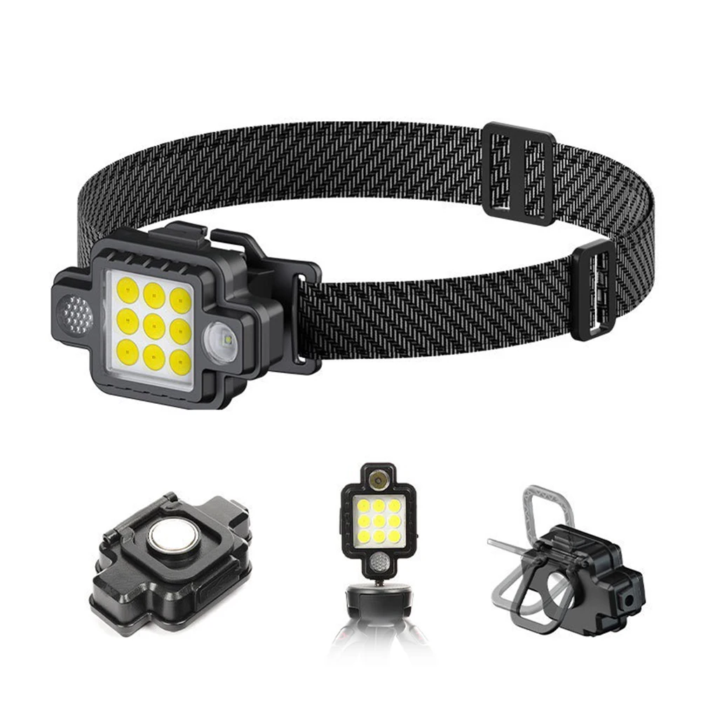 USB Headlamp Outdoor Flashlight Headlight Work Light with Adjustable Head 5 Light Modes for Cycling Camping Hiking Running
USB Headlamp Outdoor Flashlight Headlight Work Light with Adjustable Head 5 Light Modes for Cycling Camping Hiking Running