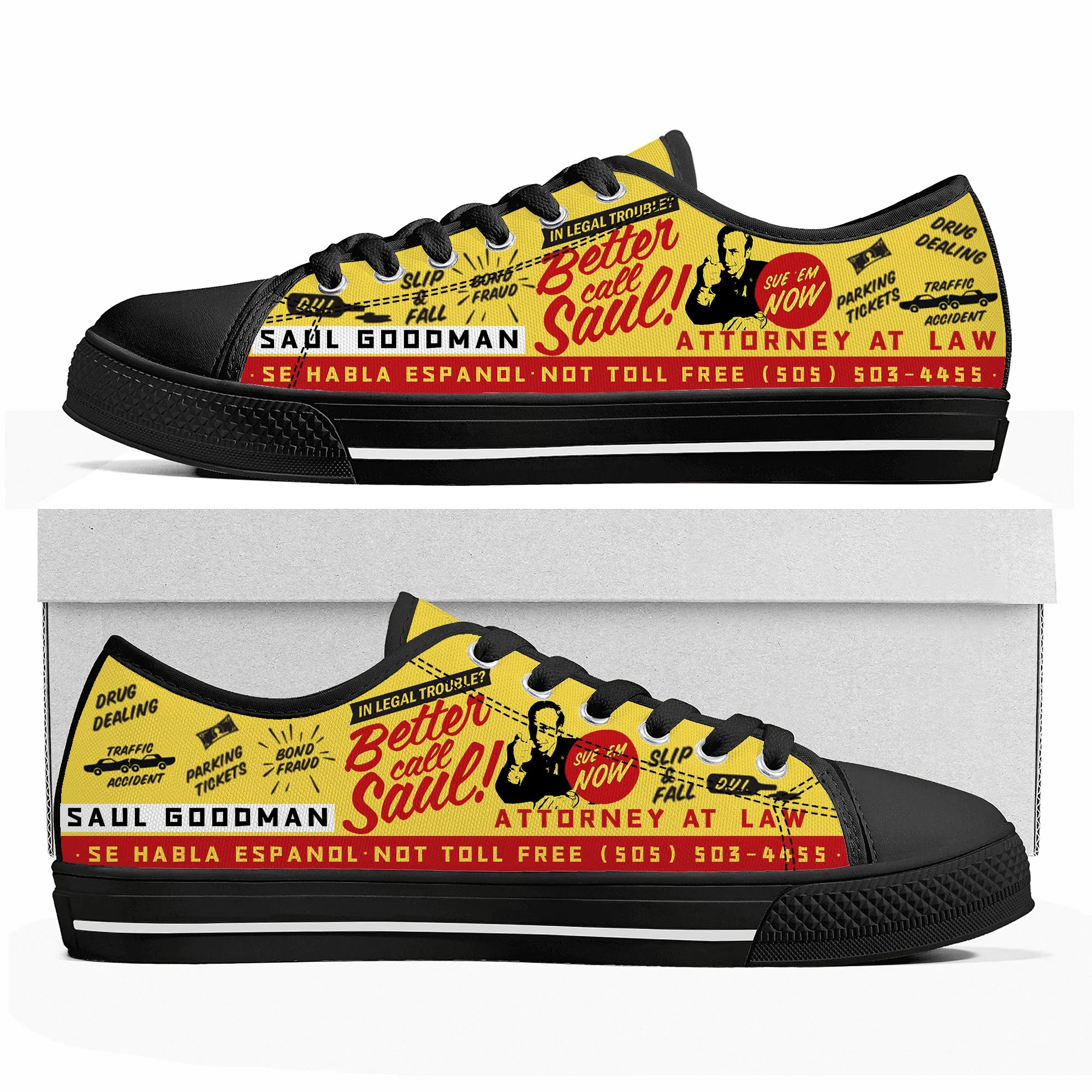 Better Call Saul Vintage Low Top Sneakers Mens Womens Teenager Canvas High Quality Sneaker Casual Custom Shoes Customize Shoe
Better Call Saul Vintage Low Top Sneakers Mens Womens Teenager Canvas High Quality Sneaker Casual Custom Shoes Customize Shoe