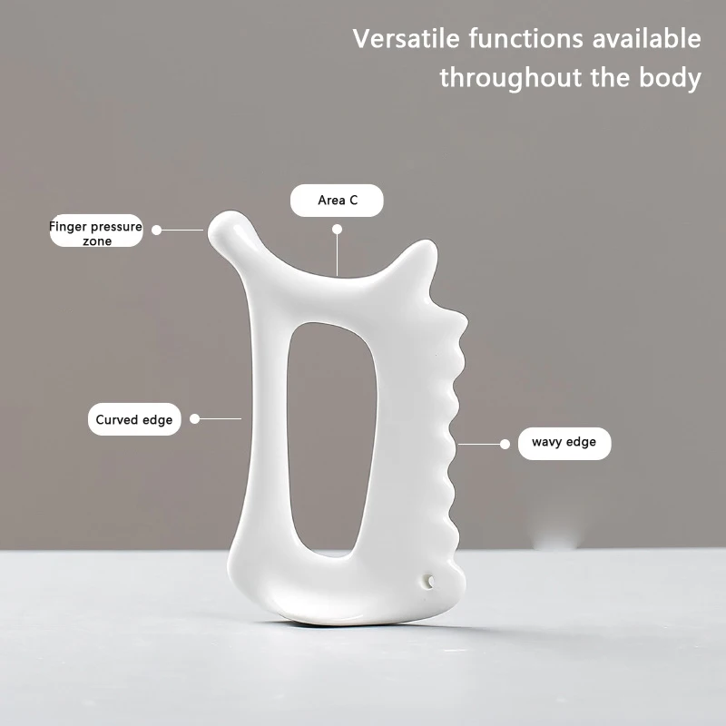 White Ceramic Scraping Board Facial Guasha Handheld Full Body Universal Type Acupoint Massager Lymphatic Drainage Massager
White Ceramic Scraping Board Facial Guasha Handheld Full Body Universal Type Acupoint Massager Lymphatic Drainage Massager