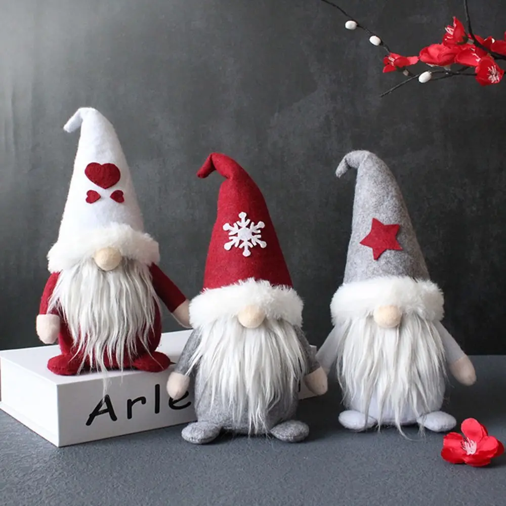 

Originality Christmas Decorations Durable Gnome Santa Claus Faceless Doll Dwarf Red Hat Dirt-proof