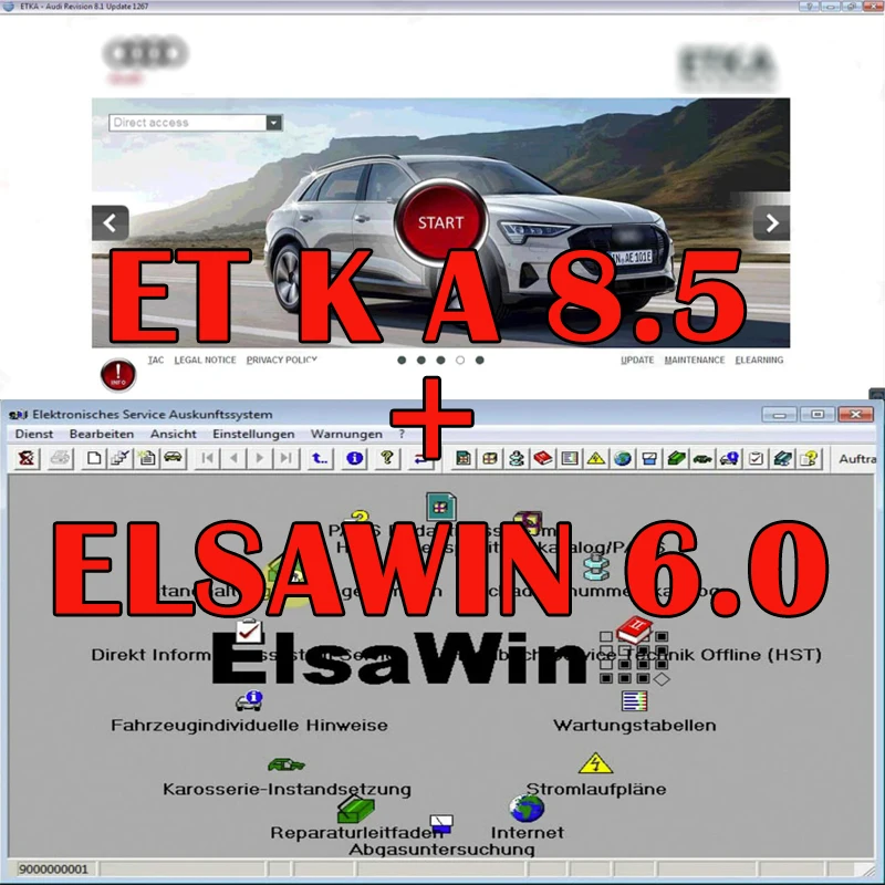 

2024 Elsawin 6.0 + ET KA 8.5 Group Vehicles Electronic Parts Catalog Support ForV/W+AU//DI+SE//AT+SKO//DA Auto Repair Software