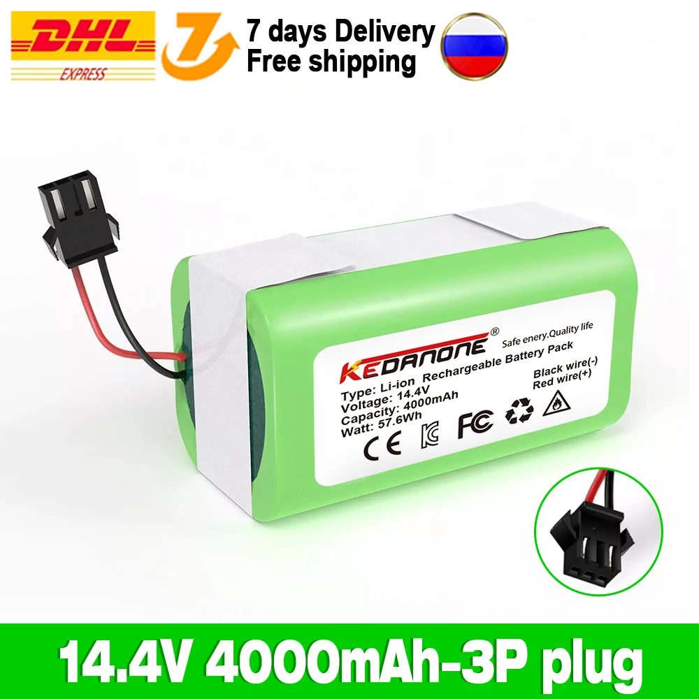 bateria conga 990 1090 950 cecotec 14.4V 4.0Ah Li-ion battery for Ecovacs Deebot DN621 601/605 Eufy RoboVac 35C Panda i7 V710
bateria conga 990 1090 950 cecotec 14.4V 4.0Ah Li-ion battery for Ecovacs Deebot DN621 601/605 Eufy RoboVac 35C Panda i7 V710