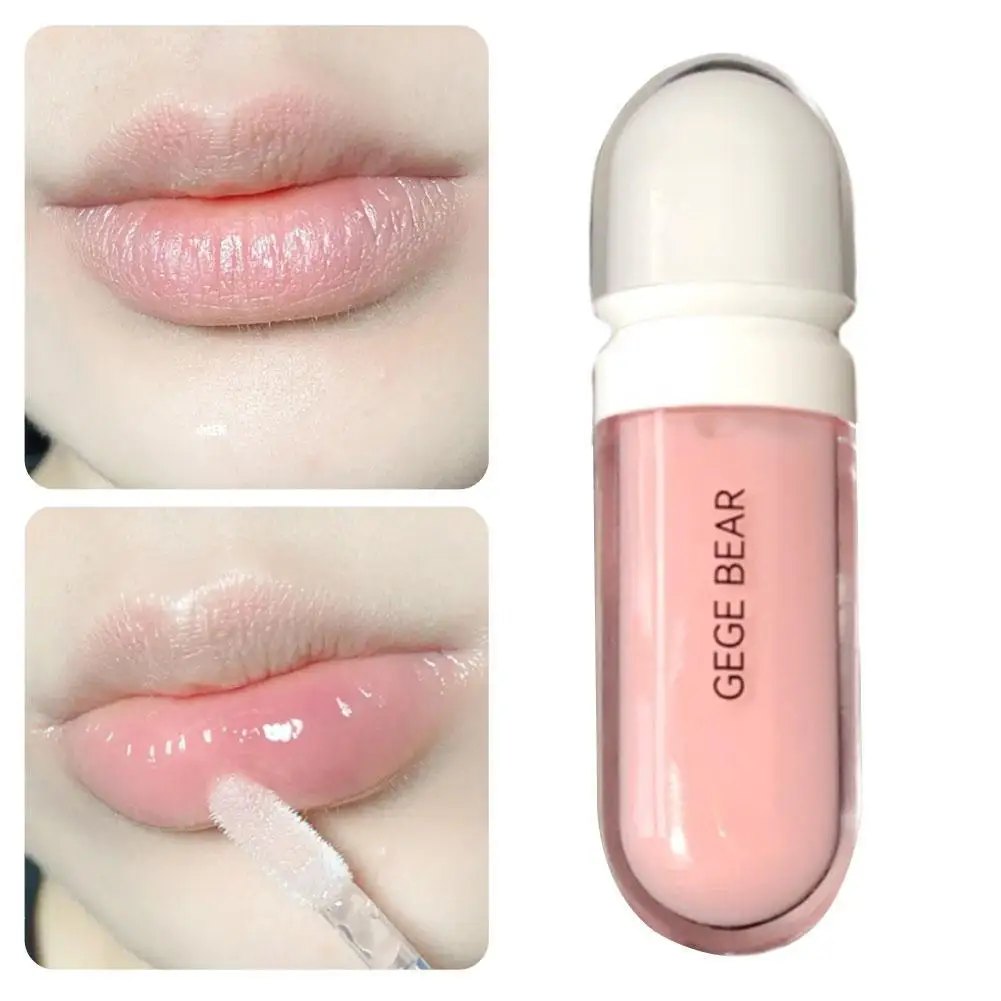 

Women Moisture Lip Gloss Fade Lip Wrinkles Moisturising Care Liquid Lip Balm Makeup Lighten Lines Lips Jelly Glaze 2 Color