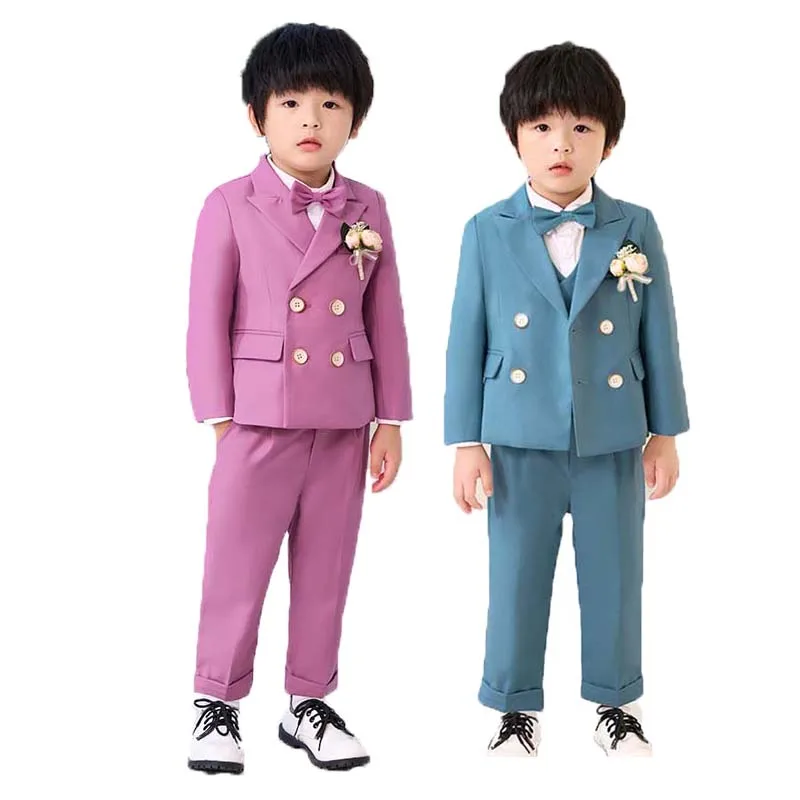Kids 1Year Birthday Party Dress Boys Wedding Brides Performance Evening Set Children Pink Jacket Vest Pants Photograph Suit
Kids 1Year Birthday Party Dress Boys Wedding Brides Performance Evening Set Children Pink Jacket Vest Pants Photograph Suit