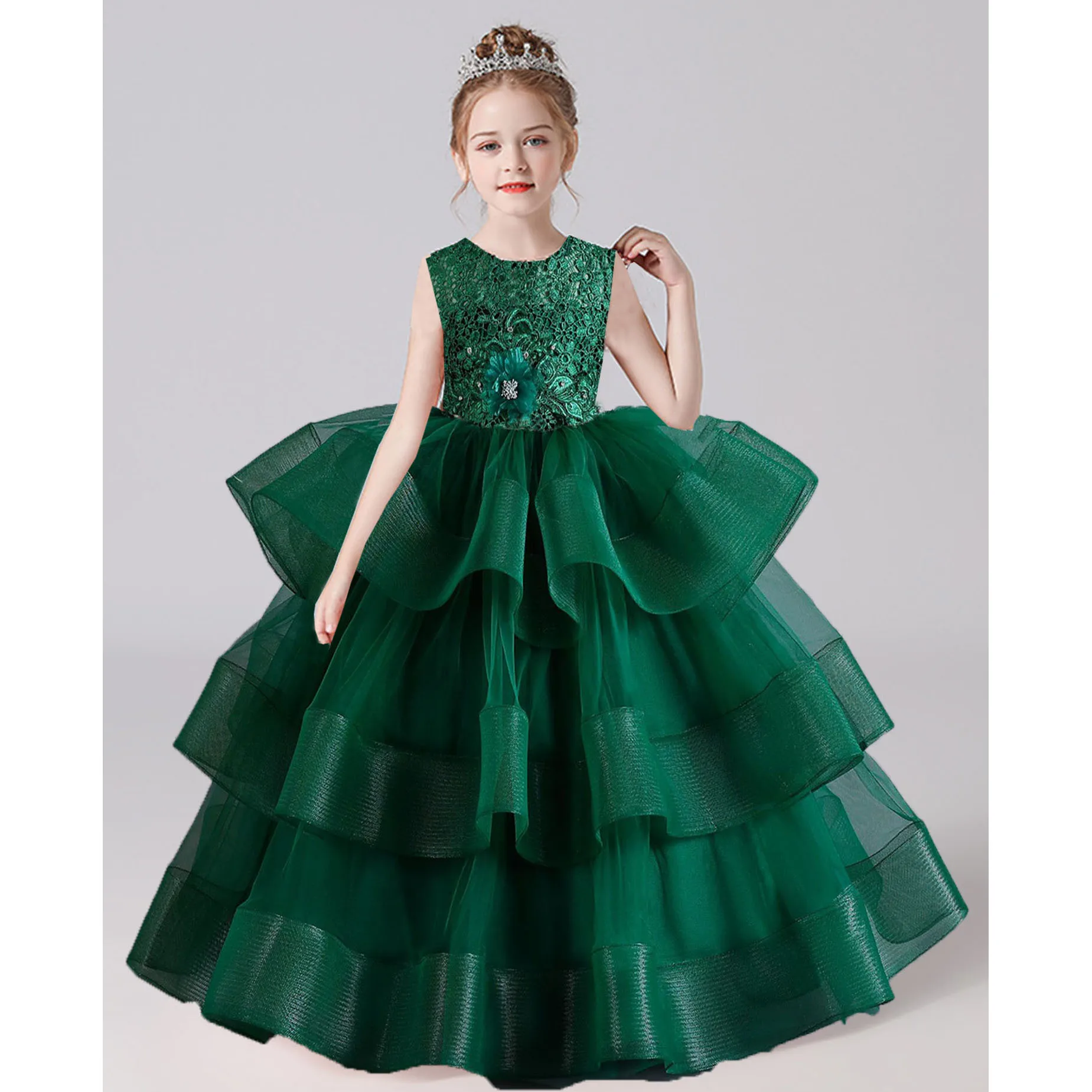 Little Big Girls Lace Appliqed Wedding Flower Girl Birthday Party Pageant Formal Puffy Gown AC109
Little Big Girls Lace Appliqed Wedding Flower Girl Birthday Party Pageant Formal Puffy Gown AC109