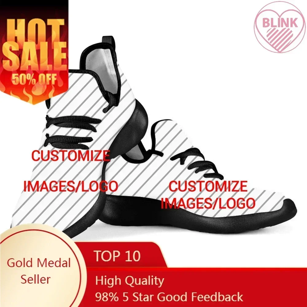 Custom Shoes Customized Picture Logo Women Mesh Knit Sneakers Casual Lace Up Flats Ladies Breathable Fashion Light Shoes DIY
Custom Shoes Customized Picture Logo Women Mesh Knit Sneakers Casual Lace Up Flats Ladies Breathable Fashion Light Shoes DIY