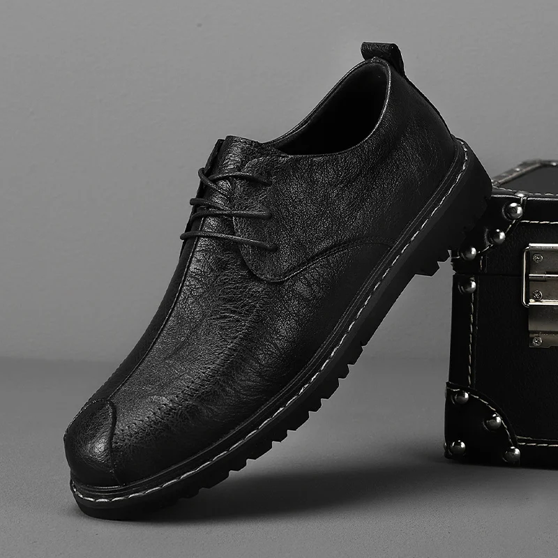 2023 New Men Dress Shoes Formal Wedding Split Leather Casual Shoes Retro Business Office Men's Oxfords For Male Fashion Footwear
2023 New Men Dress Shoes Formal Wedding Split Leather Casual Shoes Retro Business Office Men's Oxfords For Male Fashion Footwear