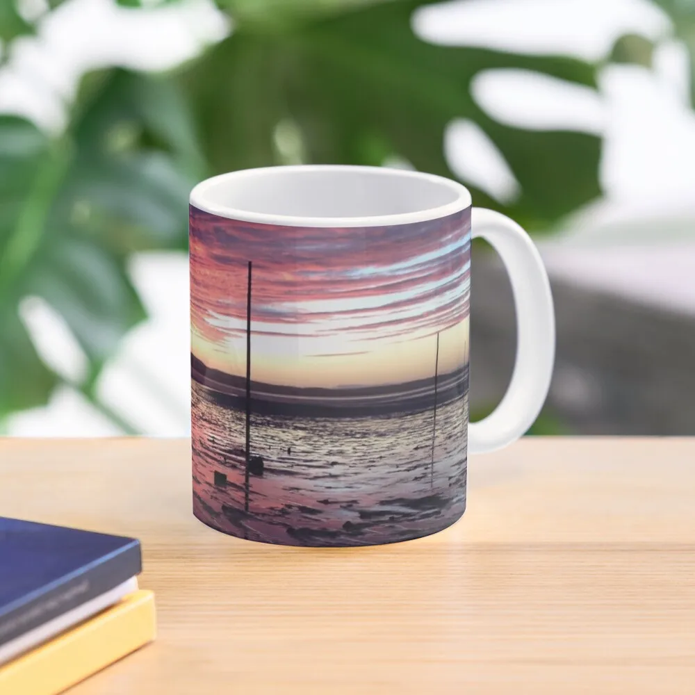 

Pilgrim Posts at Sunset Coffee Mug Porcelain Creative Cups Mug