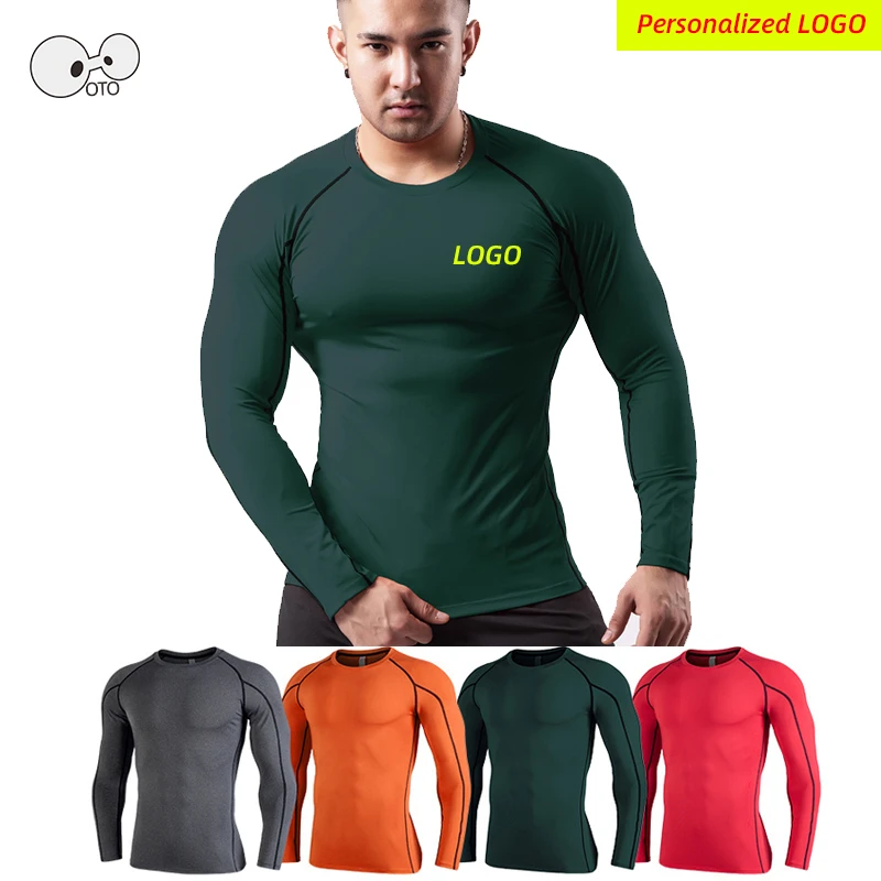 Personalized Men Long Sleeve Running T-Shirts Quick Dry Compression Sport t-Shirt Fitness Gym Training Tops Tee Workout Rashgard
Personalized Men Long Sleeve Running T-Shirts Quick Dry Compression Sport t-Shirt Fitness Gym Training Tops Tee Workout Rashgard