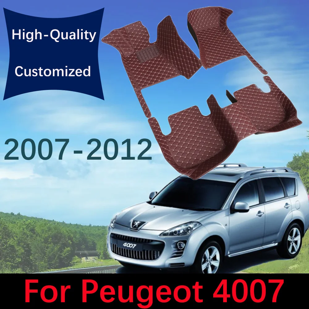 High-Quality Car Floor Mats For Peugeot 4007 2007 2008 2009 2010 2011 2012 Automobile Carpet Rugs Foot Pads Accessories
High-Quality Car Floor Mats For Peugeot 4007 2007 2008 2009 2010 2011 2012 Automobile Carpet Rugs Foot Pads Accessories