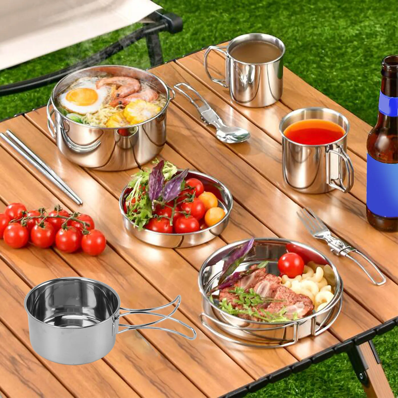 Camping Kitchenware Rapid Heating Multifunctional Efficient Cooking Easy To Clean Portable Cookware Kit for Outdoor for Hiking
Camping Kitchenware Rapid Heating Multifunctional Efficient Cooking Easy To Clean Portable Cookware Kit for Outdoor for Hiking