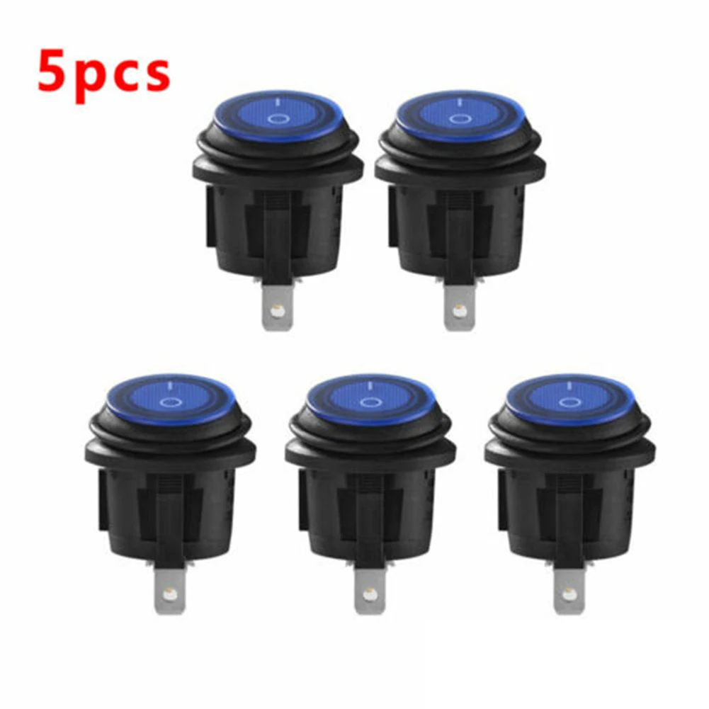 5x Car SPST Round 23-Pin LED Switche Boat Truck Round Rocker Toggle ON-OFF Waterproof Switch Blue Accessories
5x Car SPST Round 23-Pin LED Switche Boat Truck Round Rocker Toggle ON-OFF Waterproof Switch Blue Accessories