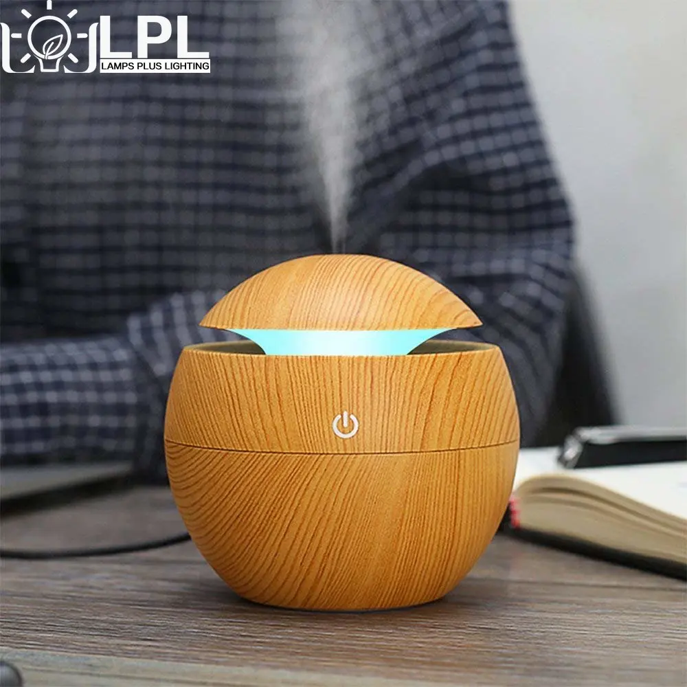 

130ML USB Aroma Diffuser Ultrasonic Cool Mist Humidifier Air Purifier 7 Color Change LED Night light for Office Home