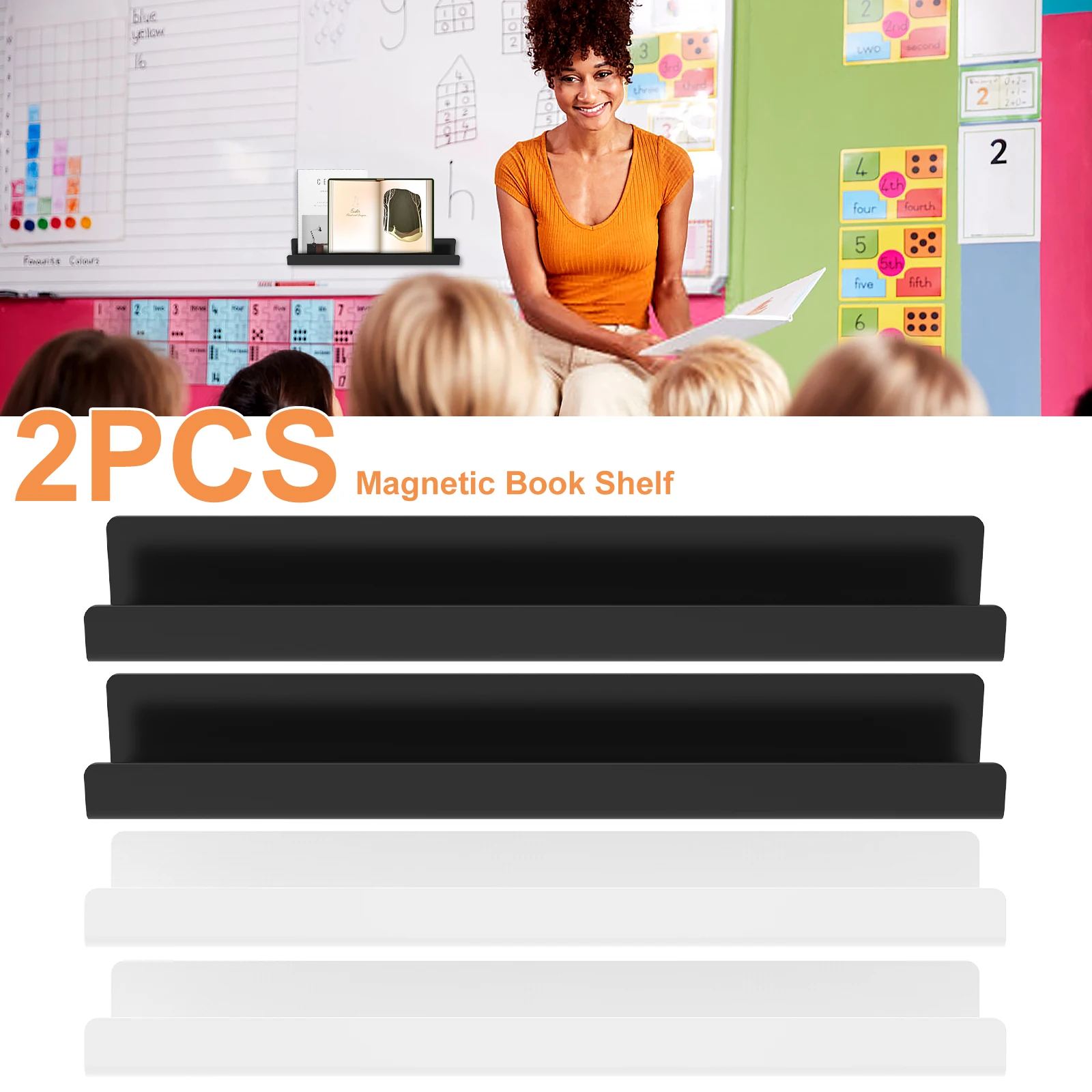 2Pcs Magnetic Book Shelf for Whiteboard Acrylic Magnetic Book Holder Magnetic Floating Book Display Shelf Reusable Magnetic
2Pcs Magnetic Book Shelf for Whiteboard Acrylic Magnetic Book Holder Magnetic Floating Book Display Shelf Reusable Magnetic