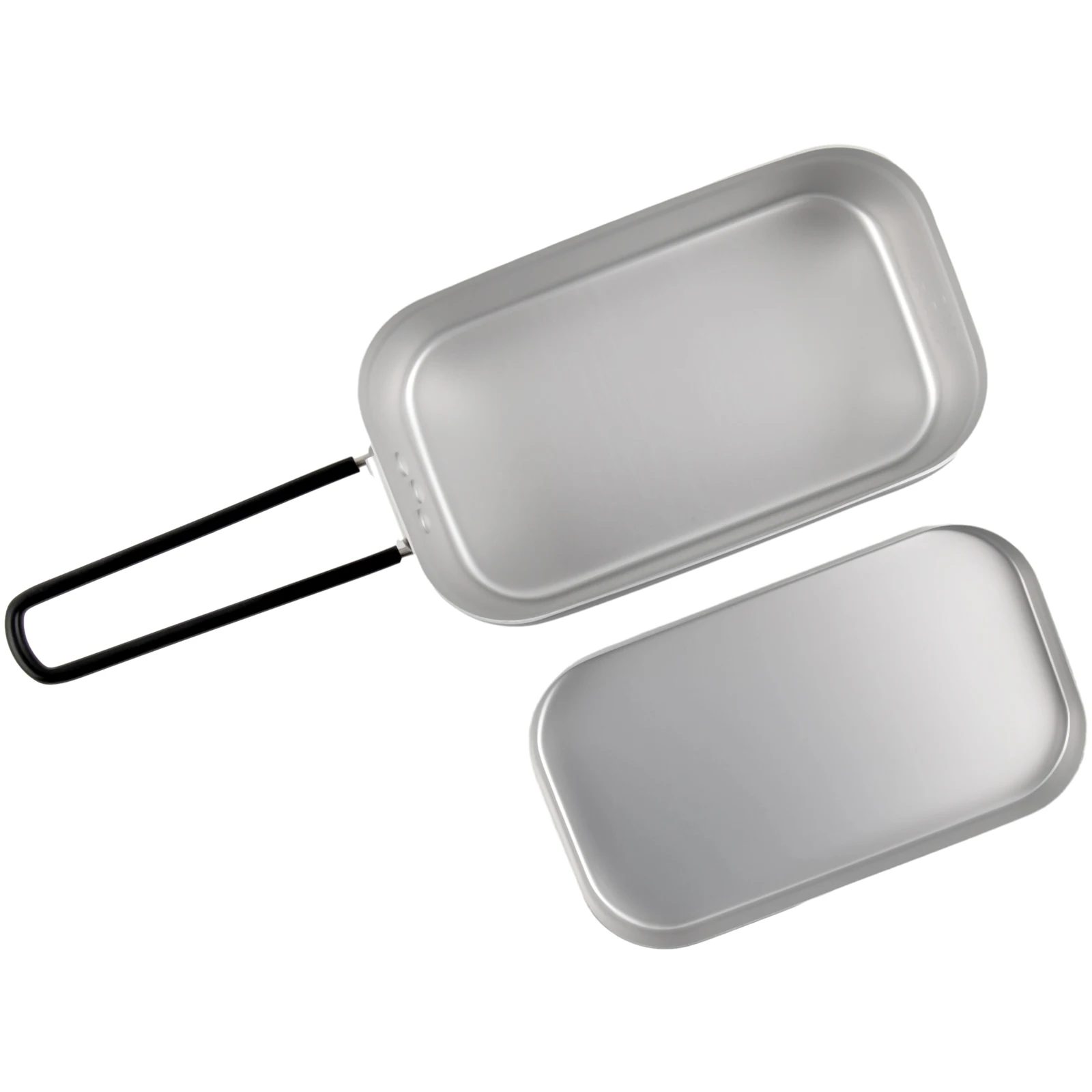

Bento Box Ланч-бокс с ручкой 2-в-1 800 мл Алюминиевая кухонная посуда для приготовления пищи прочный складной контейнер для хранения продуктов
