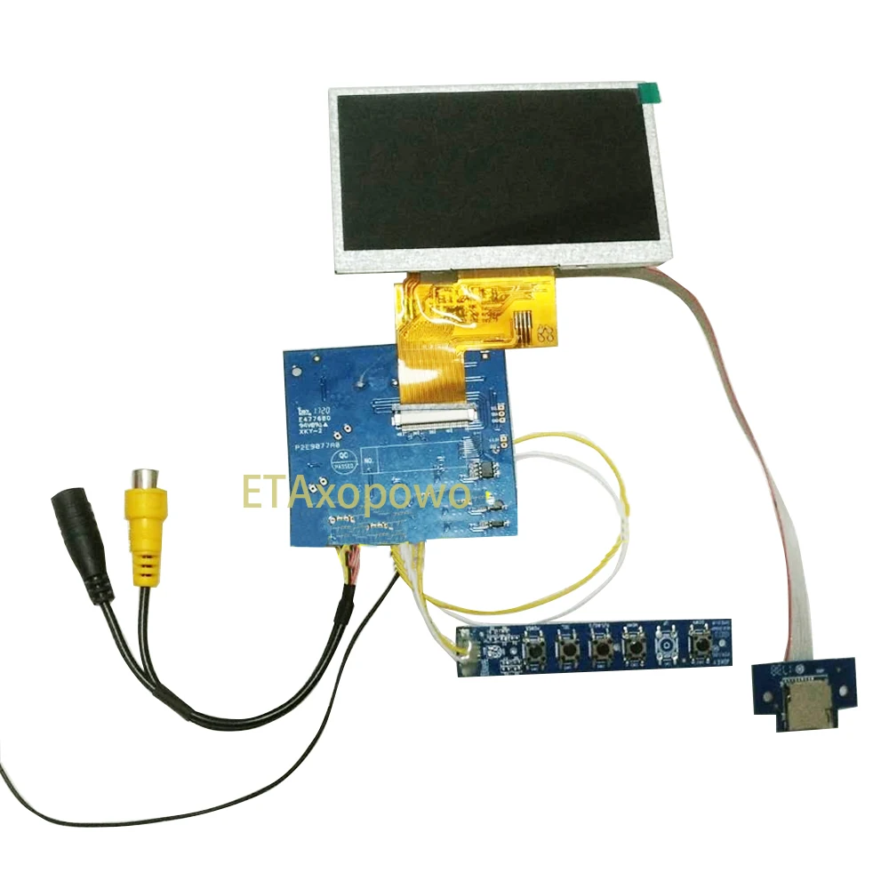 4.3" TFT LCD display module kit 480*272 1 way analogue signal input Plug in TF to turn on automatic video recording
4.3" TFT LCD display module kit 480*272 1 way analogue signal input Plug in TF to turn on automatic video recording