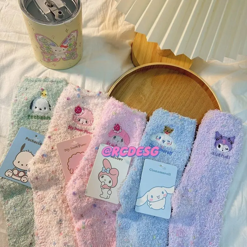 Miniso Sanrios Kuromi Mymelody Cinnamoroll Pochacco Socks Winter Cartoon Plush Birthday Gifts Girlfriend Gifts Toys For Girls
Miniso Sanrios Kuromi Mymelody Cinnamoroll Pochacco Socks Winter Cartoon Plush Birthday Gifts Girlfriend Gifts Toys For Girls