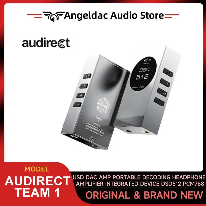Audirect Team 1 Team1 USD DAC AMP портативный декодирующий усилитель для наушников интегрированное устройство DSD512 PCM768
Audirect Team 1 Team1 USD DAC AMP портативный декодирующий усилитель для наушников интегрированное устройство DSD512 PCM768