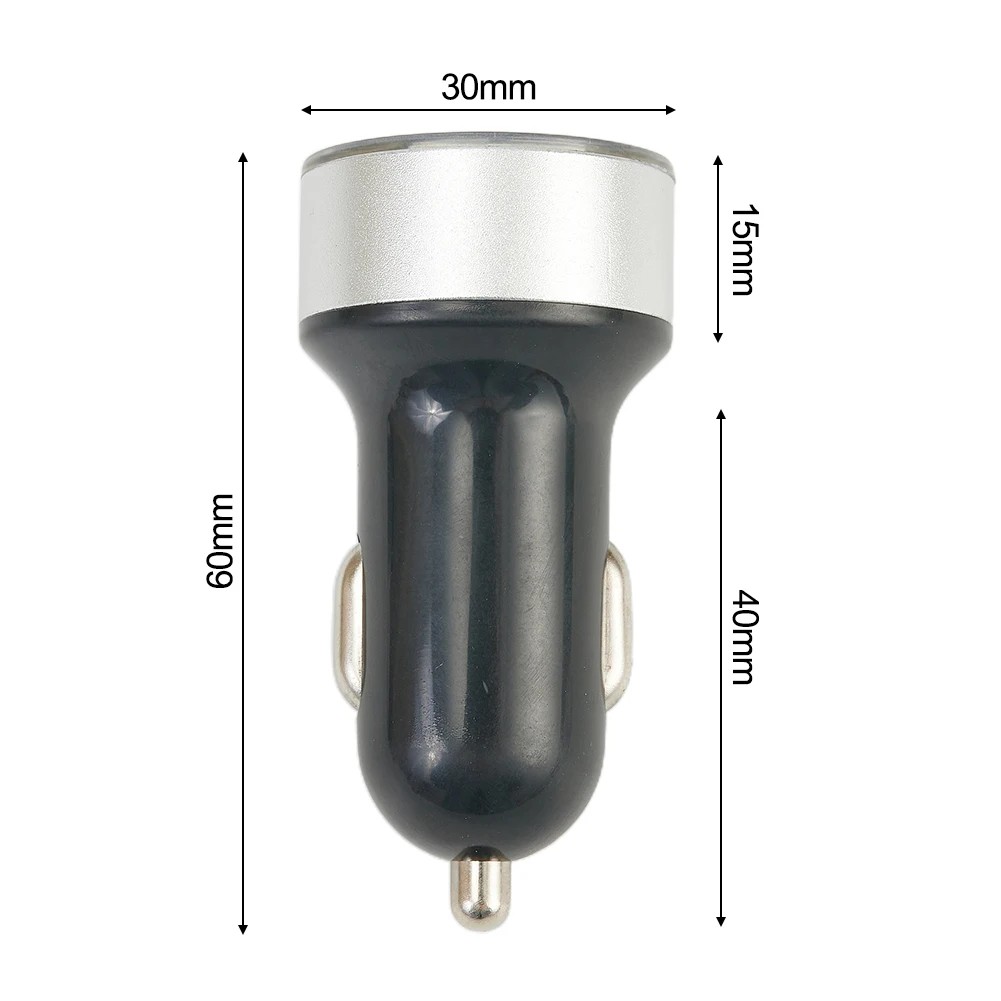 Car Charger Dual USB Port 1PCS 3.1A 12/24V Accessories Blue Atmosphere Light Digital Display LED Voltage Display
Car Charger Dual USB Port 1PCS 3.1A 12/24V Accessories Blue Atmosphere Light Digital Display LED Voltage Display