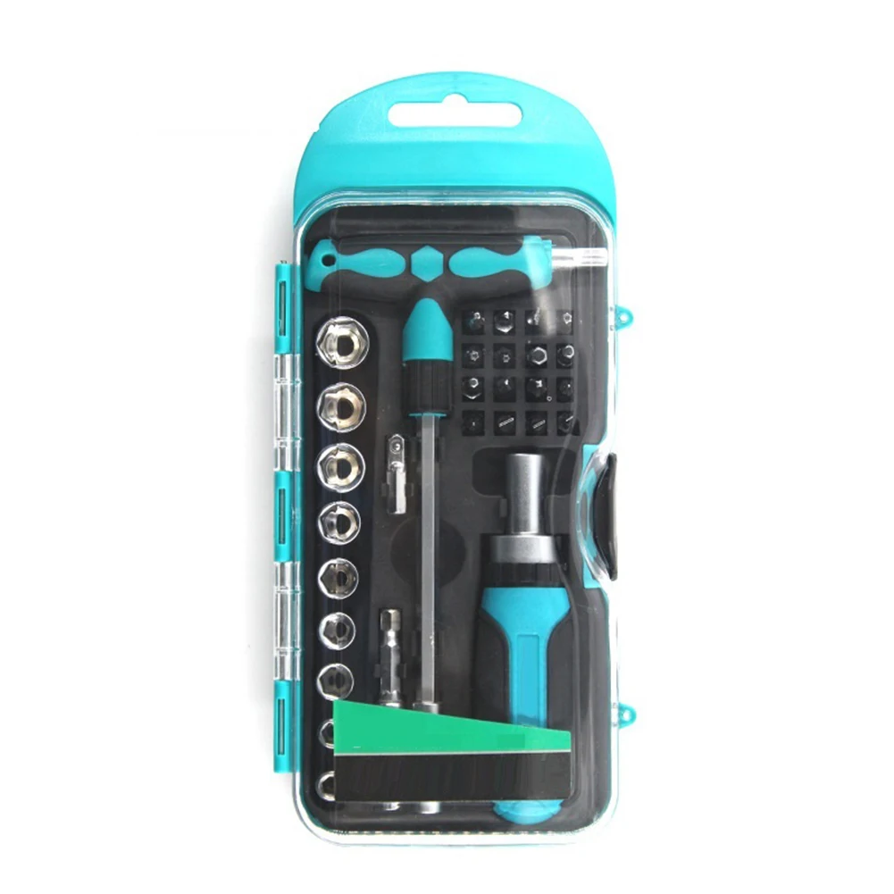 29pcs High Torque Ratchet Slotted Corss Screwdriver Wrench Torx Hex Driver Socket Magnetic Connecting Rod Power Tool Accessories
29pcs High Torque Ratchet Slotted Corss Screwdriver Wrench Torx Hex Driver Socket Magnetic Connecting Rod Power Tool Accessories
