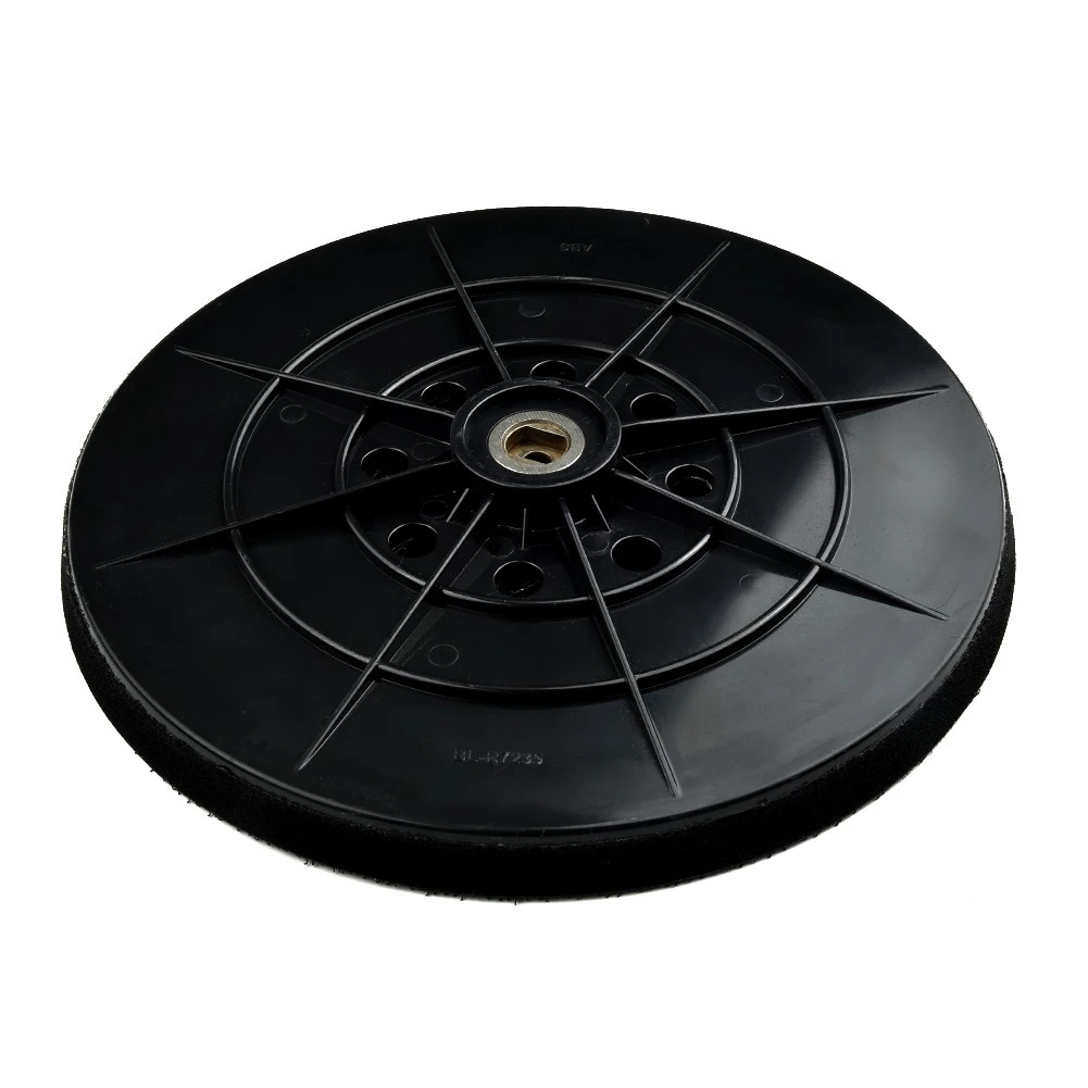 

Шлифовальный диск, мастерский Черный твердый шпон/мягкий шпон с резьбой 6 мм, 8 отверстий, 9 дюймов/215 мм для шлифовальных машин без пыли