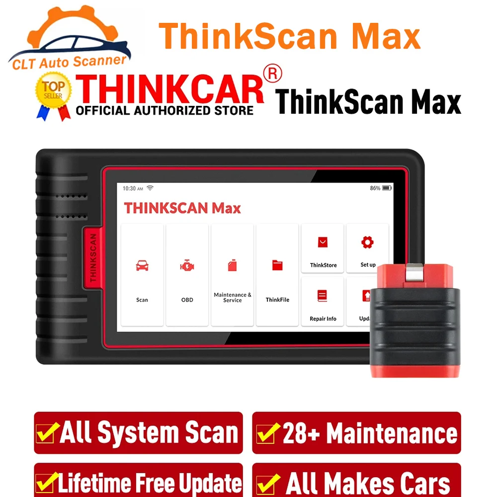 THINKCAR THINKSCAN MAX OBD2 Code Reader Full System OBD 2 Scanner With DPF IMMO ECU Coding A/F 28 Reset Auto Diagnostic Tool
THINKCAR THINKSCAN MAX OBD2 Code Reader Full System OBD 2 Scanner With DPF IMMO ECU Coding A/F 28 Reset Auto Diagnostic Tool