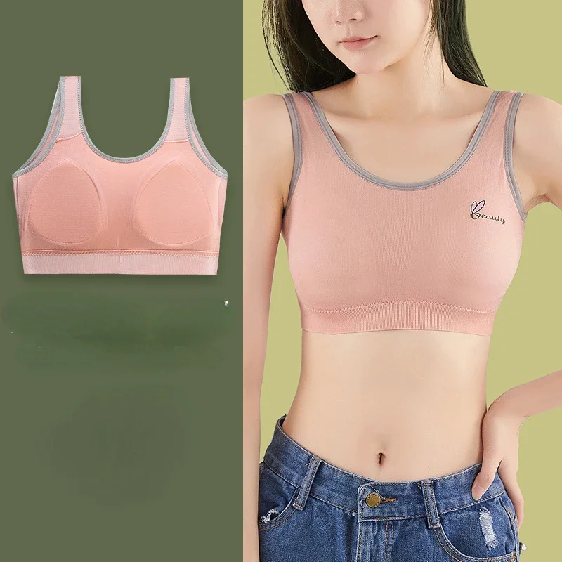 New Girls' Development Period Girls Students Seamless Vest 7-16 Years Old Girls Anti-bump Long Girls Multi-size Underwear Bra
New Girls' Development Period Girls Students Seamless Vest 7-16 Years Old Girls Anti-bump Long Girls Multi-size Underwear Bra