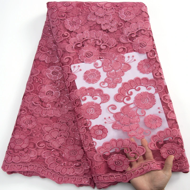 Pink African Milk Fiber Tulle Lace Fabric 2023 5 Yards With Sequins Nigerian Embroidered Fabric For Women Party Dress Sew A3152
Pink African Milk Fiber Tulle Lace Fabric 2023 5 Yards With Sequins Nigerian Embroidered Fabric For Women Party Dress Sew A3152