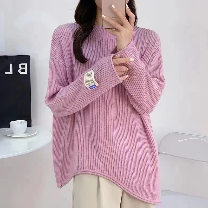 

Y2k Crochet Kintted Sweater Women Loose Long Korean Top E-girl Pullovers Spring Autumn Winter Jumper Streetwear Sueter Mujer