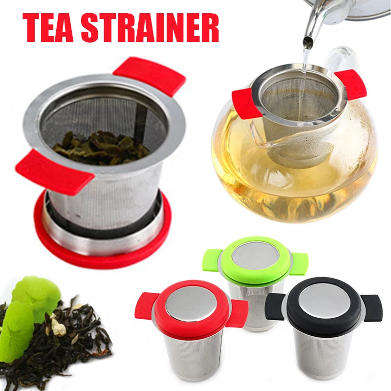 304 Stainless Steel Mesh Tea Infuser Strainer Food Grade Silica Gel Teapot Fine Mesh Coffee Filter Tea Set Kitchen Accessories
304 Stainless Steel Mesh Tea Infuser Strainer Food Grade Silica Gel Teapot Fine Mesh Coffee Filter Tea Set Kitchen Accessories