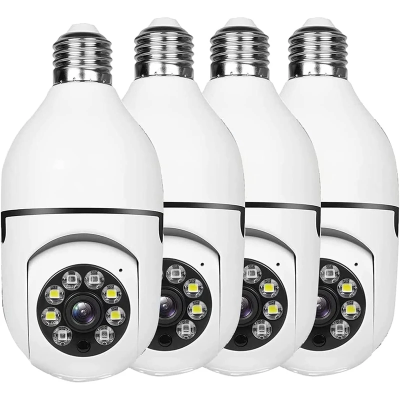 4 Piece 2.4G Wifi Light Socket Security Camera Security Camera Light Bulb Outdoor Light Bulb Cameras
4 Piece 2.4G Wifi Light Socket Security Camera Security Camera Light Bulb Outdoor Light Bulb Cameras
