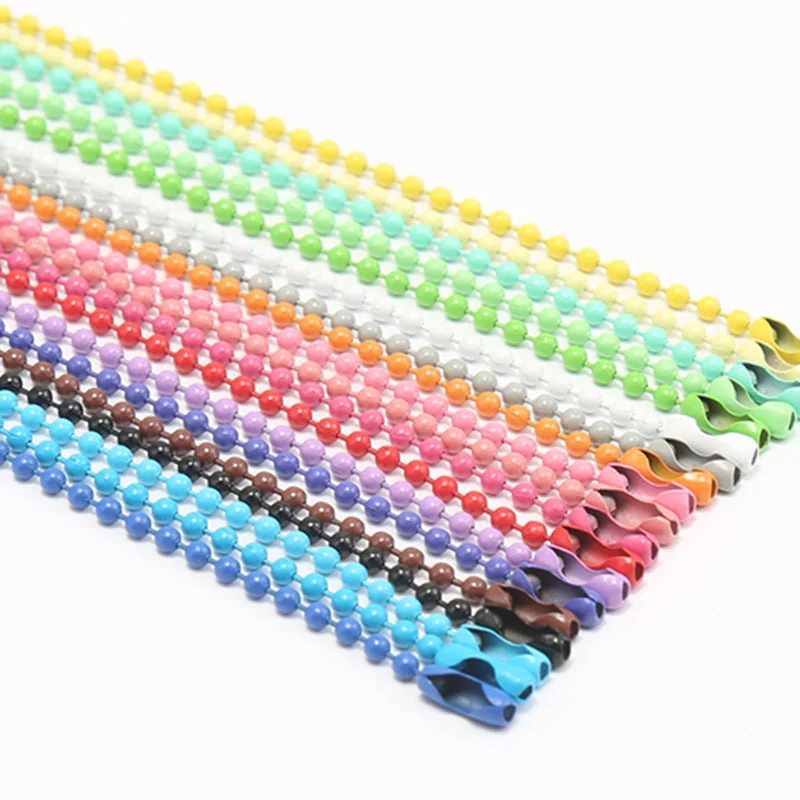 20pcs 11.5cm Colorful Ball Bead Chains Fits Key Chain/Dolls/Label Hand Tag Connector For DIY Bracelet Jewelry Making Accessorise
20pcs 11.5cm Colorful Ball Bead Chains Fits Key Chain/Dolls/Label Hand Tag Connector For DIY Bracelet Jewelry Making Accessorise