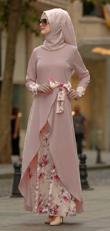 Female Muslim Waist Bow Slim Fit Casual Women's Dress Irregular Hem Spliced Flower Print Round Neck Long Sleeve Dress
Female Muslim Waist Bow Slim Fit Casual Women's Dress Irregular Hem Spliced Flower Print Round Neck Long Sleeve Dress