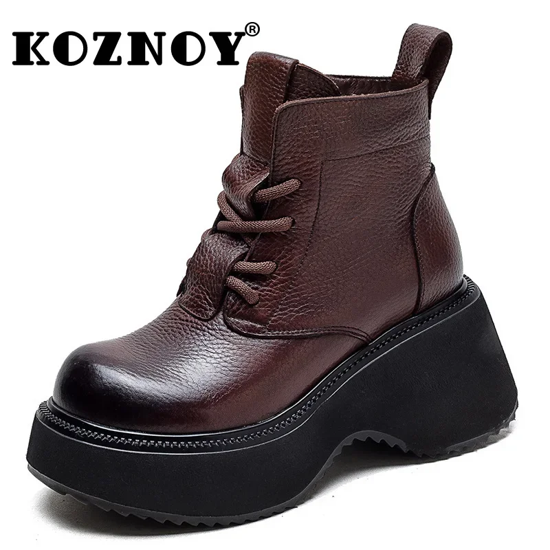 Krasovki 6.5cm Natural Genuine Leather Booties Ankle Motorcycle Spring Ethnic Woman Platform Wedge ROME Autumn British Shoes
Krasovki 6.5cm Natural Genuine Leather Booties Ankle Motorcycle Spring Ethnic Woman Platform Wedge ROME Autumn British Shoes