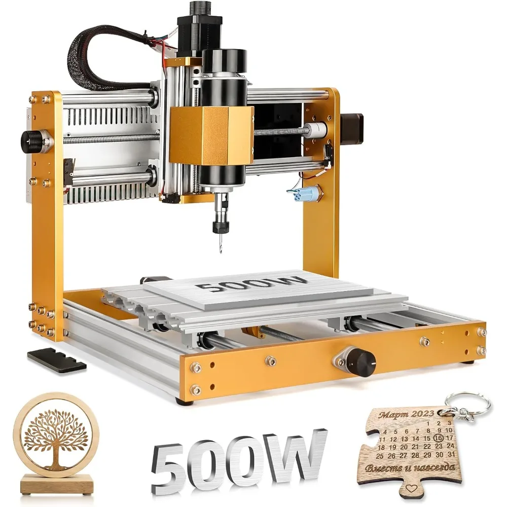 3018 PRO MAX CNC Machine 500W All-Metal CNC Router Machine 3 Axis Limit Switches & Emergency-Stop with GRBL Offline Control
3018 PRO MAX CNC Machine 500W All-Metal CNC Router Machine 3 Axis Limit Switches & Emergency-Stop with GRBL Offline Control