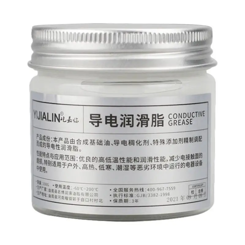 

Electric Conductive Grease Conductive Gel & Lubrication 100g Low Resistance Value For Household Appliances & Variety