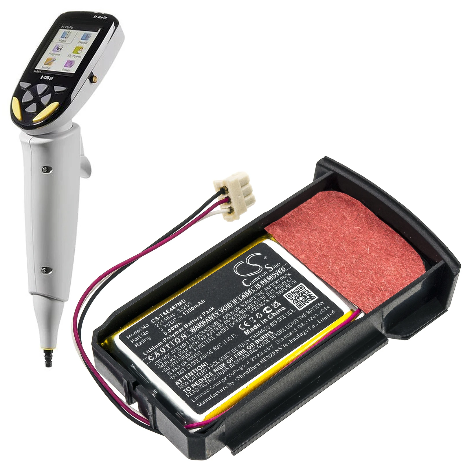 Медицинский Аккумулятор для Thermo Scientific 2215640 33251 E1, наконечник с зажимом 4671, одноканальный 4672, многоканальный 3,70 в, 1350 мАч, литий-полимерный
Медицинский Аккумулятор для Thermo Scientific 2215640 33251 E1, наконечник с зажимом 4671, одноканальный 4672, многоканальный 3,70 в, 1350 мАч, литий-полимерный