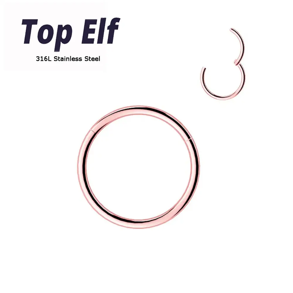 Wholesale 316L Stainless Steel Hoop Earring Nose Ring For Women Lip Ear Hoop Punk Basic Nose Accessories Wholesale 316L Stainless Steel Hoop Earring Nose Ring For Women Lip Ear Hoop Punk Basic Nose Accessories
