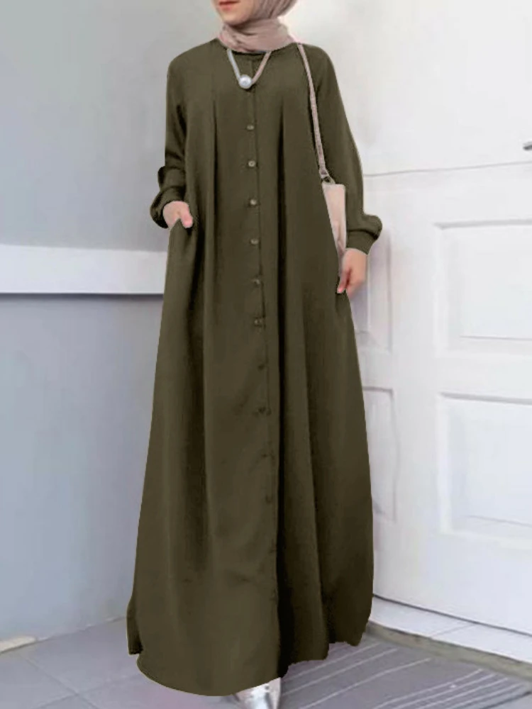 5XL мусульманское длинное платье, женский сарафан на пуговицах, женская повседневная одежда, Caftan Robe
5XL мусульманское длинное платье, женский сарафан на пуговицах, женская повседневная одежда, Caftan Robe