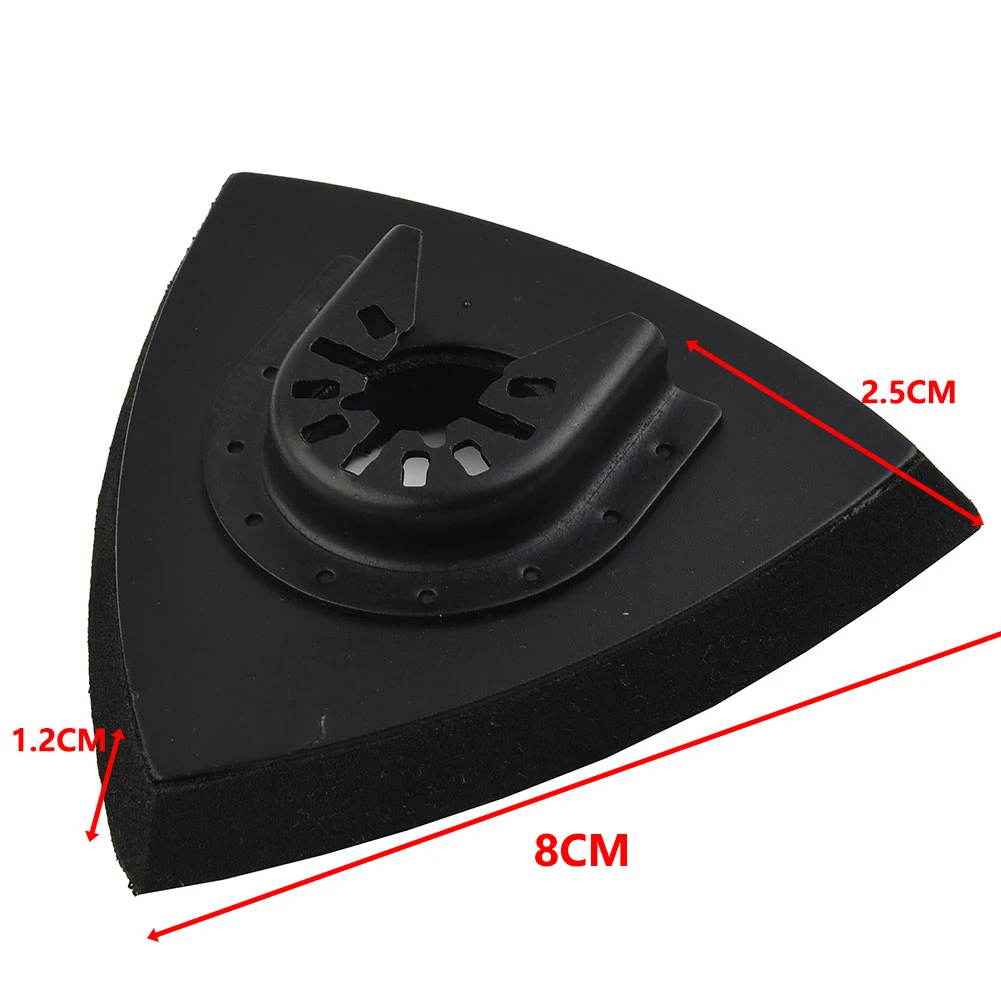 Oscillating Tools Sanding Pad 1pc 80mm/90mm/93mm Black Hook And Loop PU Pad Triangular For Polishing And Grinding
Oscillating Tools Sanding Pad 1pc 80mm/90mm/93mm Black Hook And Loop PU Pad Triangular For Polishing And Grinding