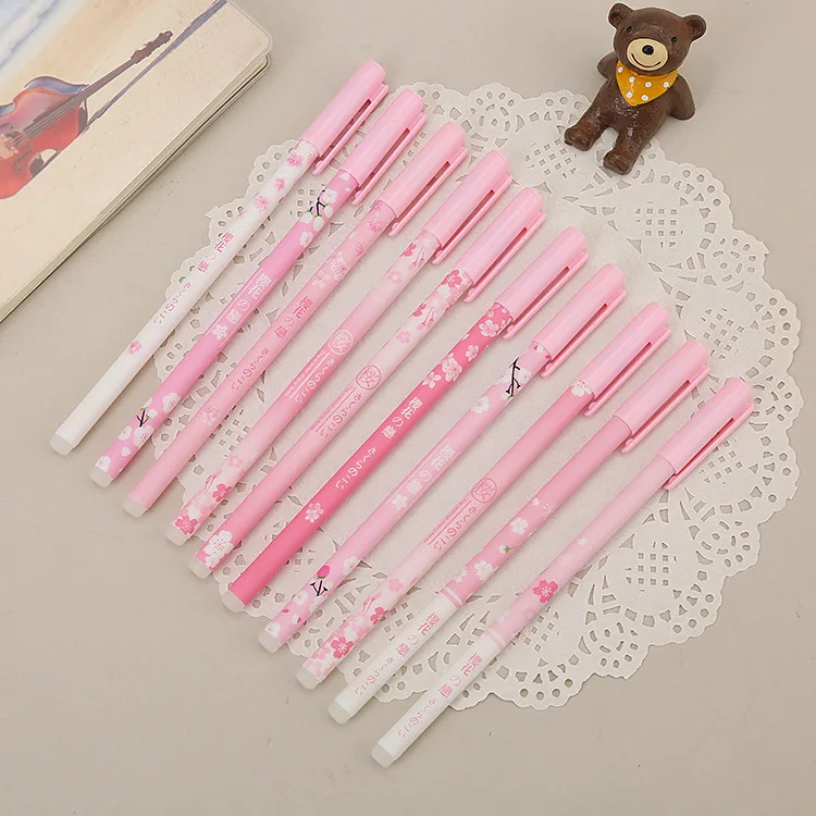 36 Pcs Wholesale Creative Beauty Cherry Blossom Eraser Gel Pen Heat Sensitive Erasable Student Pen Office Stationery
36 Pcs Wholesale Creative Beauty Cherry Blossom Eraser Gel Pen Heat Sensitive Erasable Student Pen Office Stationery