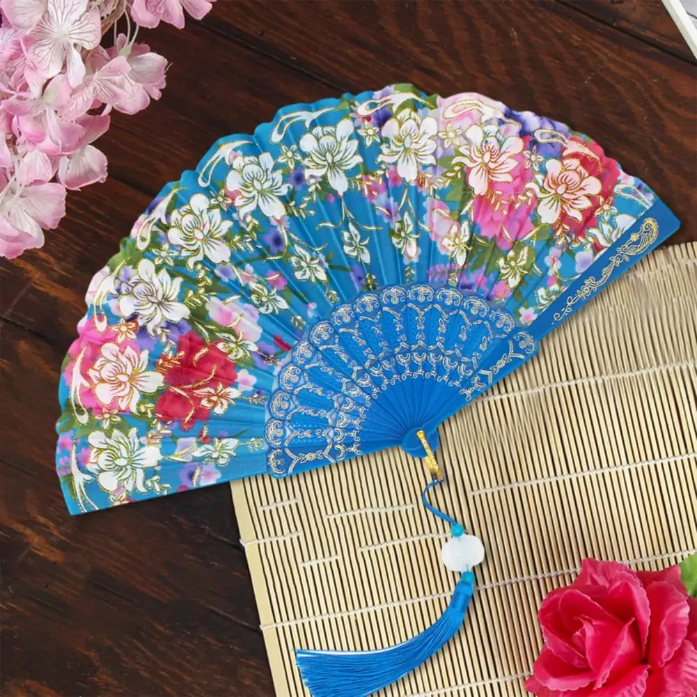 1 комплект, декоративный складной веер с цветочным рисунком 
1 комплект, декоративный складной веер с цветочным рисунком