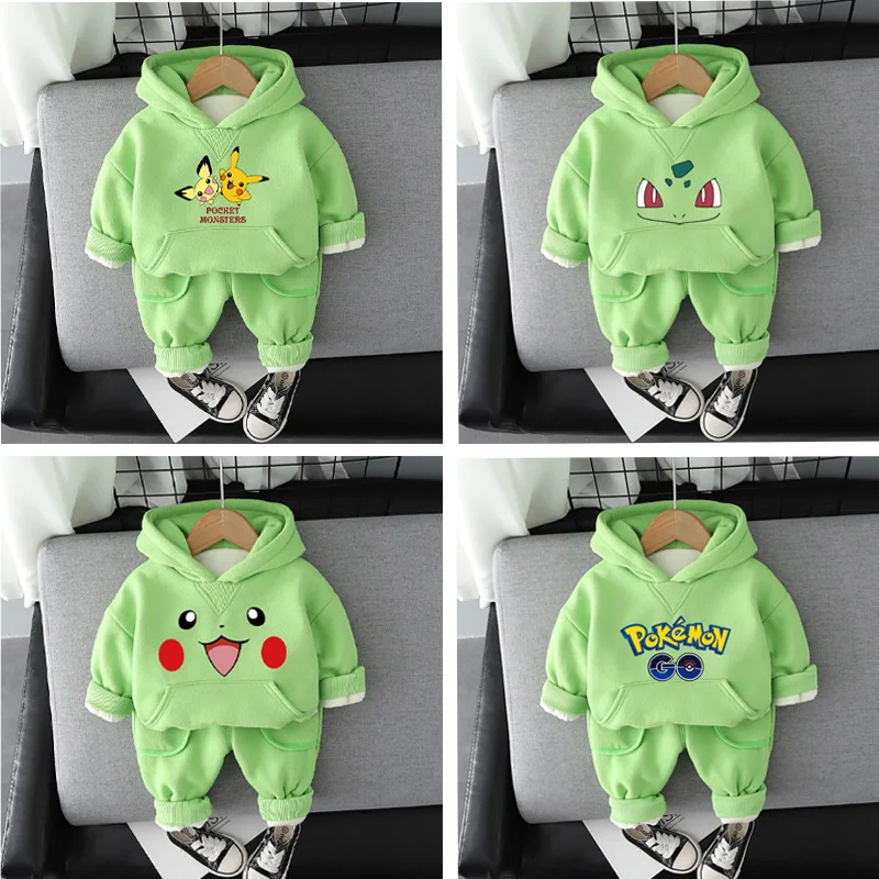 2023 New Winter Baby Children Clothing Thickened Sweatshirt Set Pokemon Pikachu Baby Plush Hoodie Cartoon Long Sleeve Sweatshirt
2023 New Winter Baby Children Clothing Thickened Sweatshirt Set Pokemon Pikachu Baby Plush Hoodie Cartoon Long Sleeve Sweatshirt
