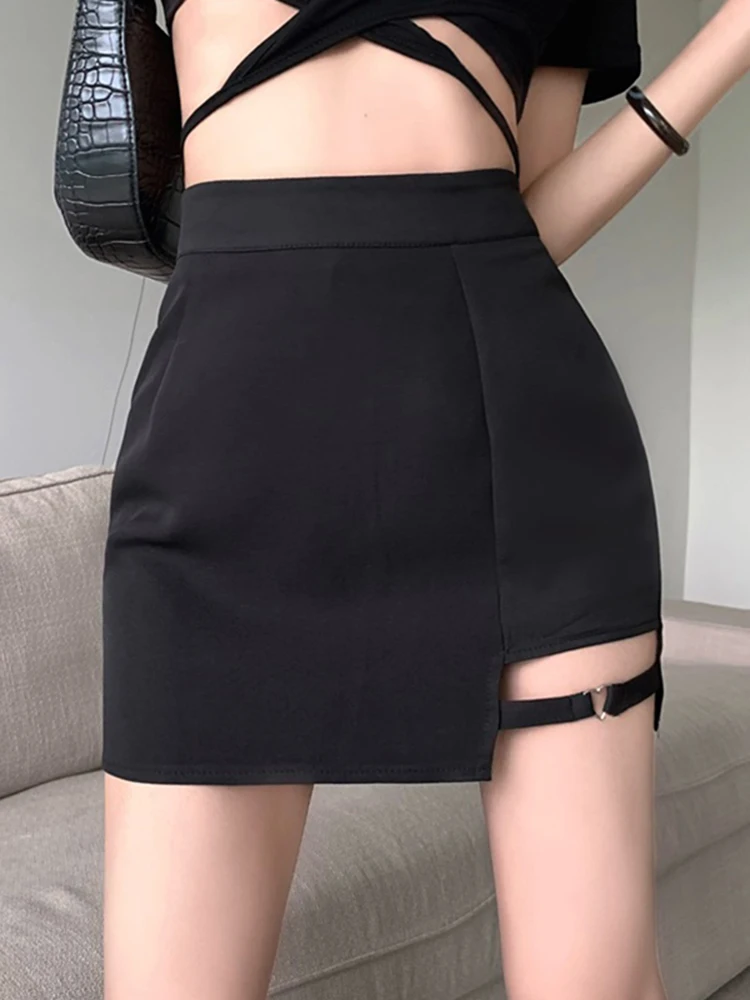 Black Hip Wrap Skirt Half Length Skirt Women Clothing Summer High Waisted Asymmetry Design Sense A-line Skirt Hottie Sexy Short
Black Hip Wrap Skirt Half Length Skirt Women Clothing Summer High Waisted Asymmetry Design Sense A-line Skirt Hottie Sexy Short