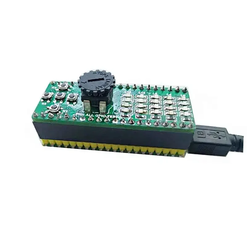 

Raspberry Pi Pico all gpio тестовая плата со светодиодной подсветкой